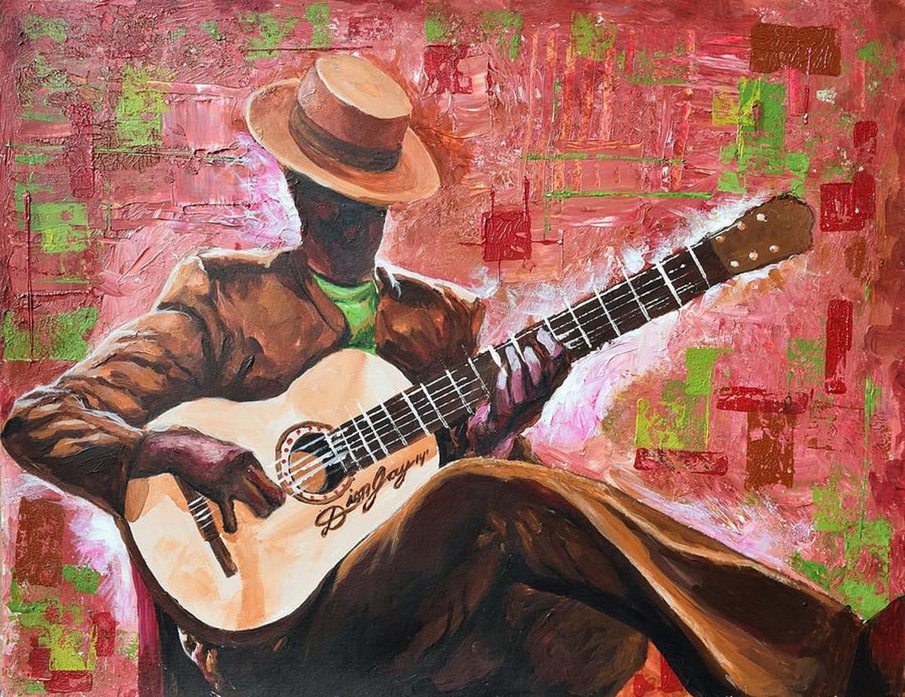 Играет испанская гитара. Гитара картина. Гитара на картинах художников. Картина гитарист. Гитара в живописи.