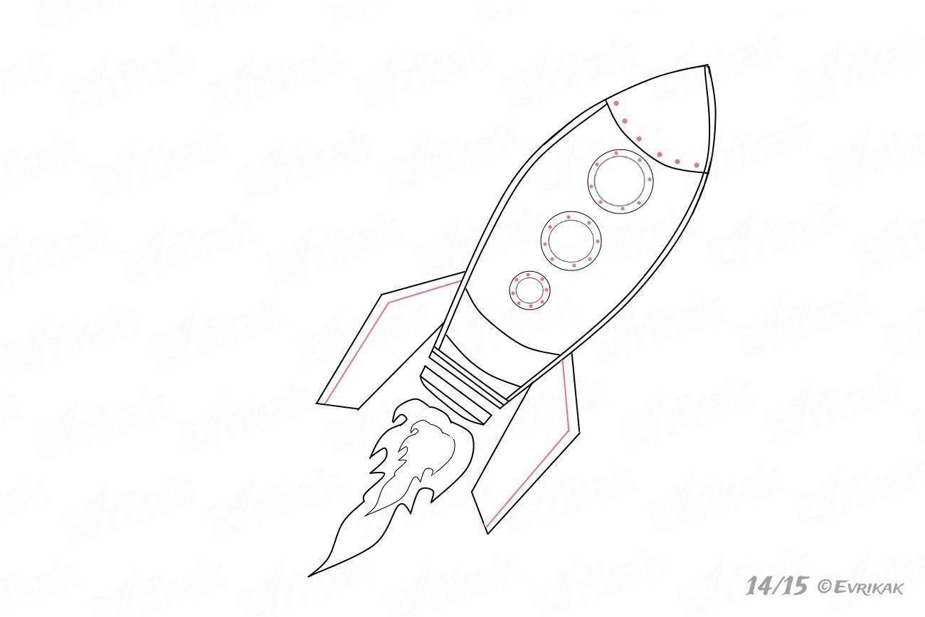 Нарисовать ракету поэтапно для детей. Ракета рисунок. Рисование ракета. Ракета рисунок карандашом. Ракета раскраска.