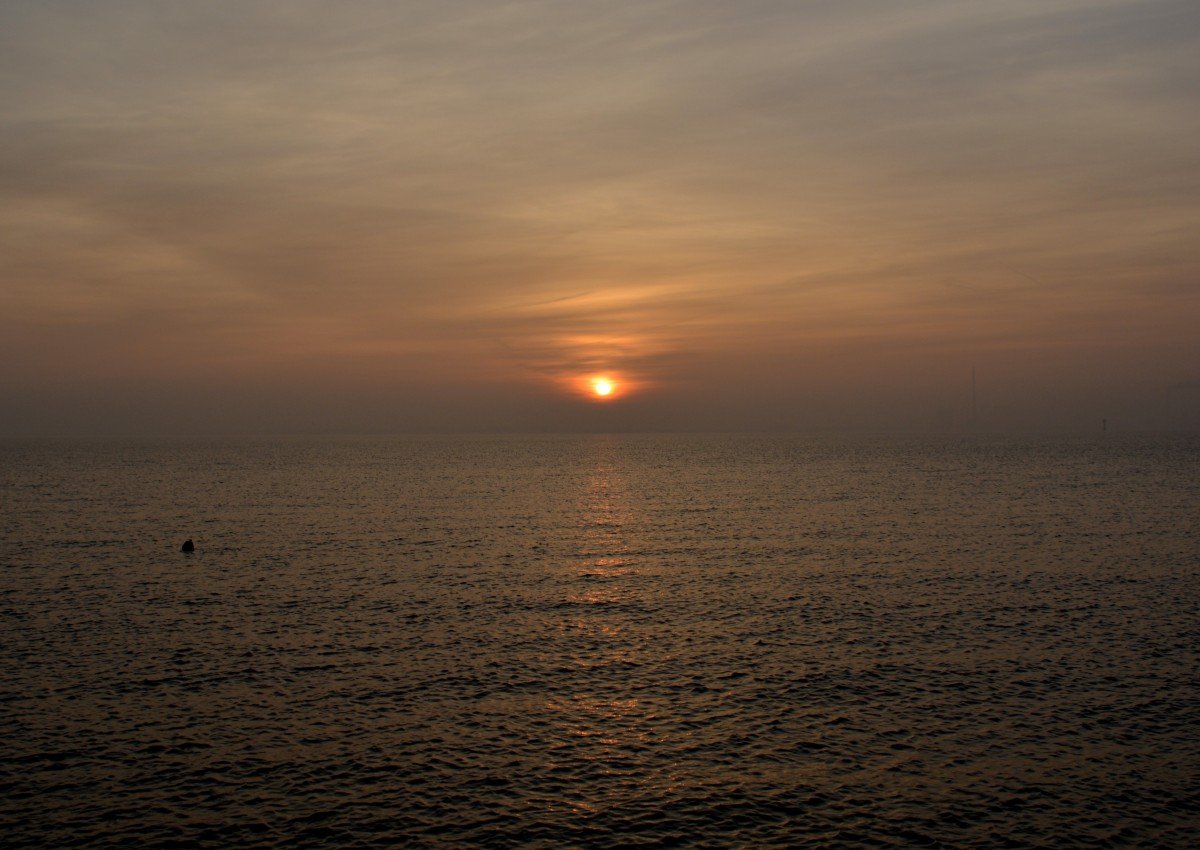 Фото море закат