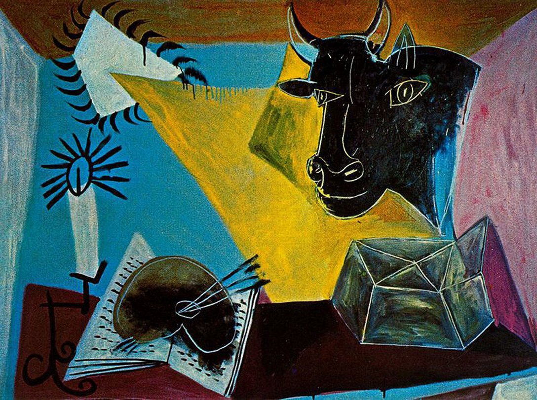 Пабло пикассо натюрморт с плетеным стулом