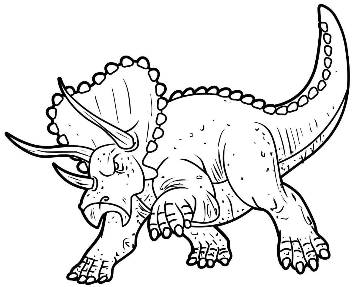 Динозавр для раскрашивания