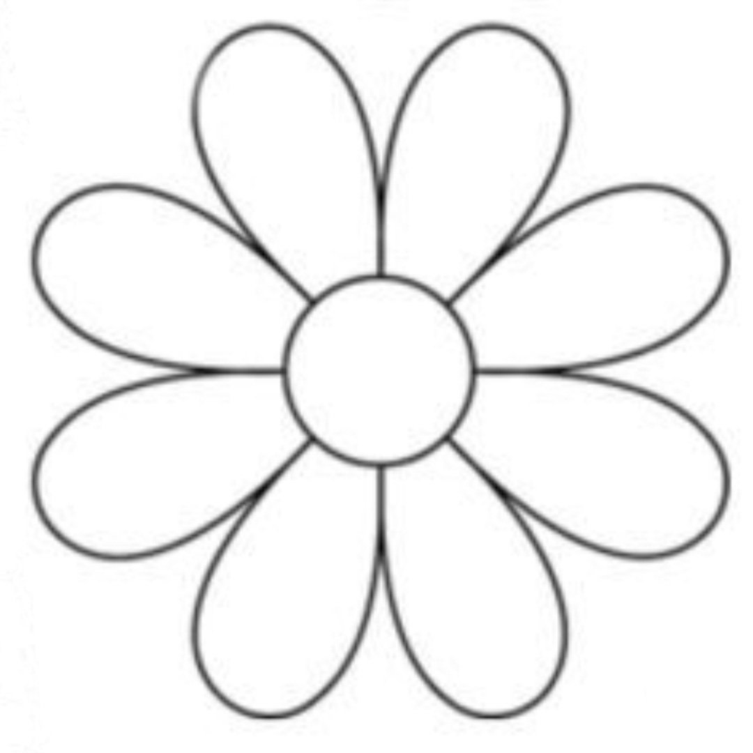 Трафарет ромашки