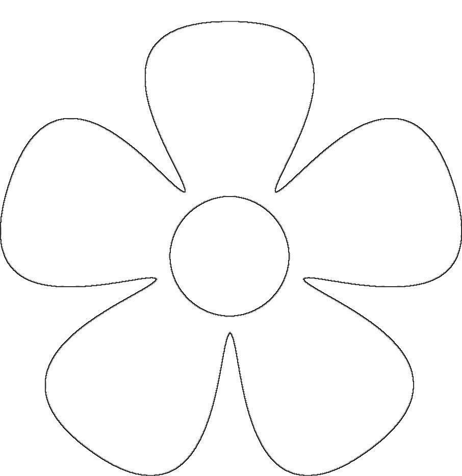 Цветы трафарет для вырезания