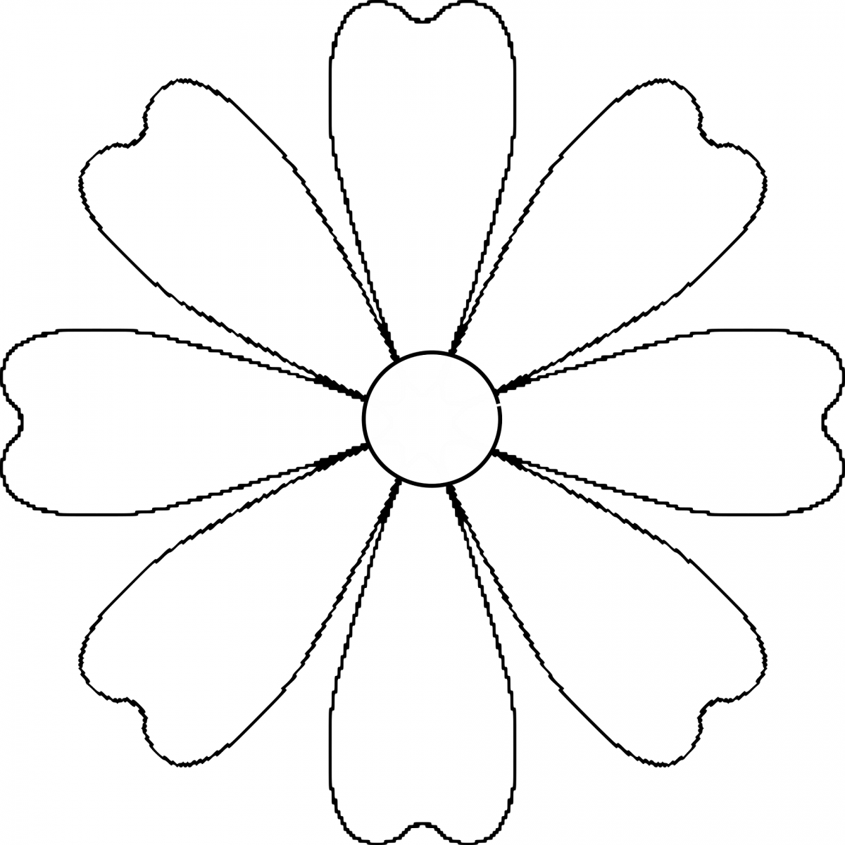 Цветы трафаретки