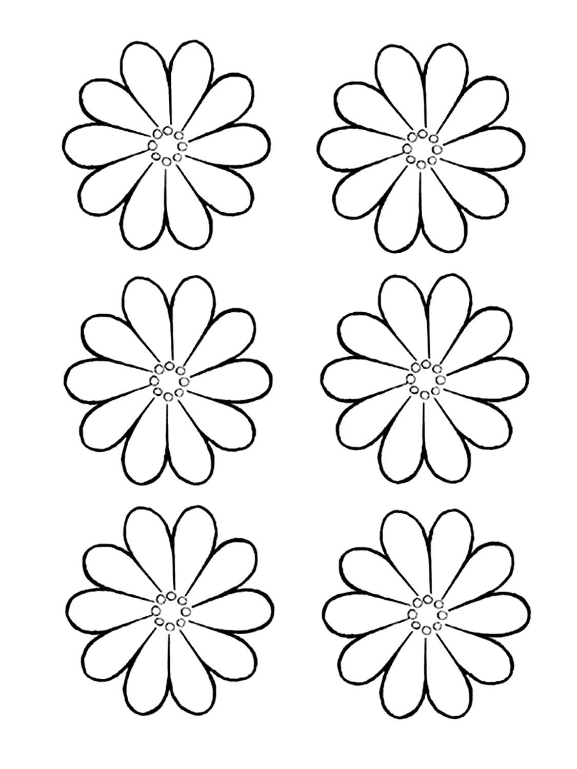 Трафарет ромашки
