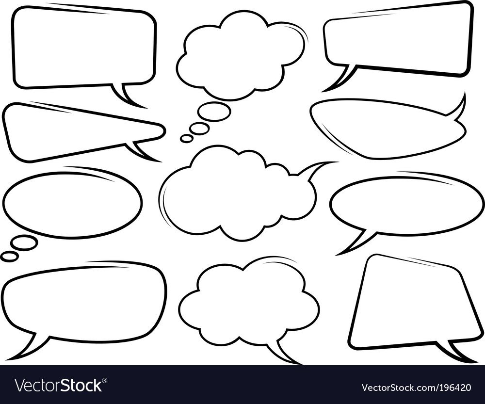 Векторные облачка для текста