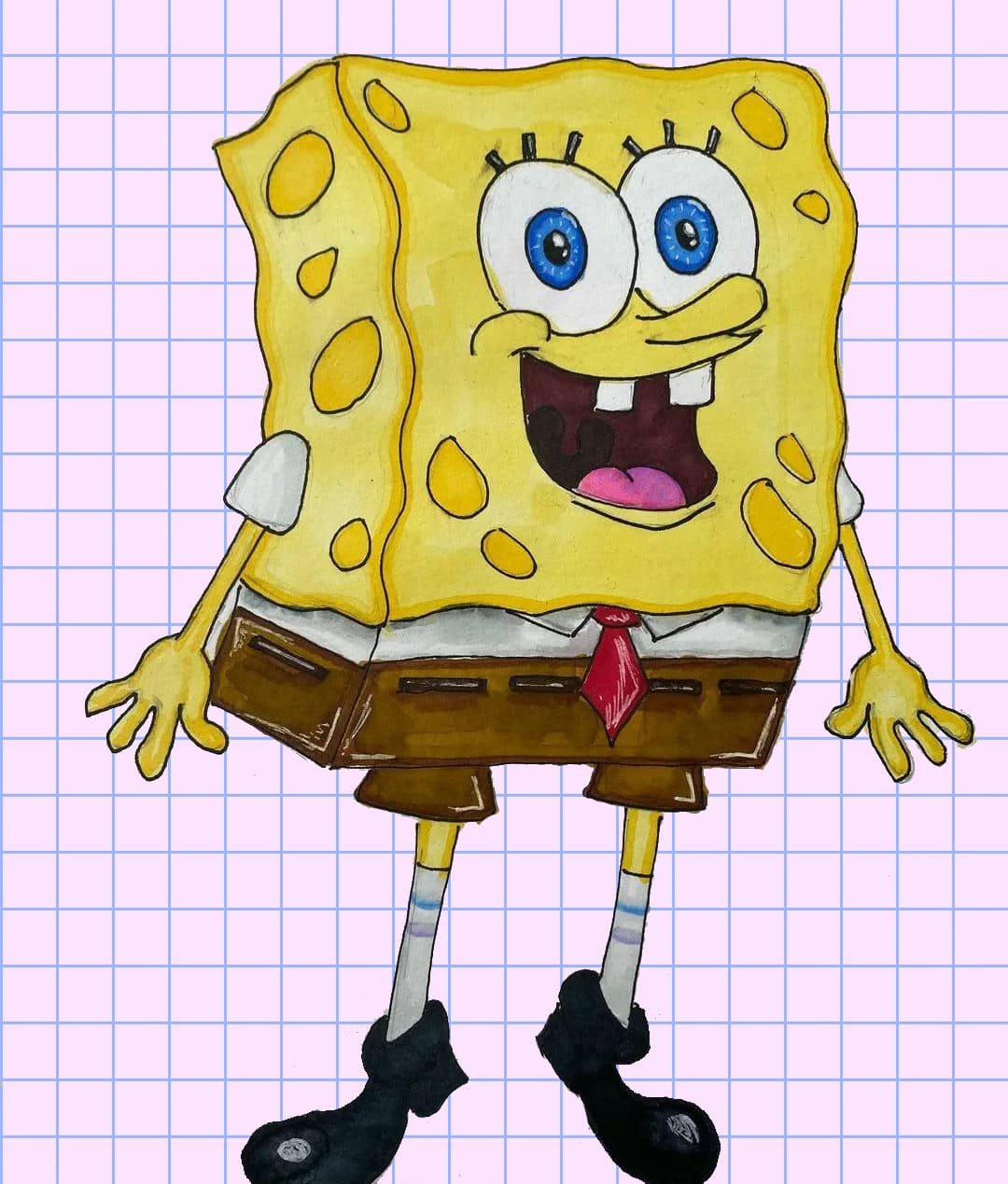 Губка Боб картинки для срисовки