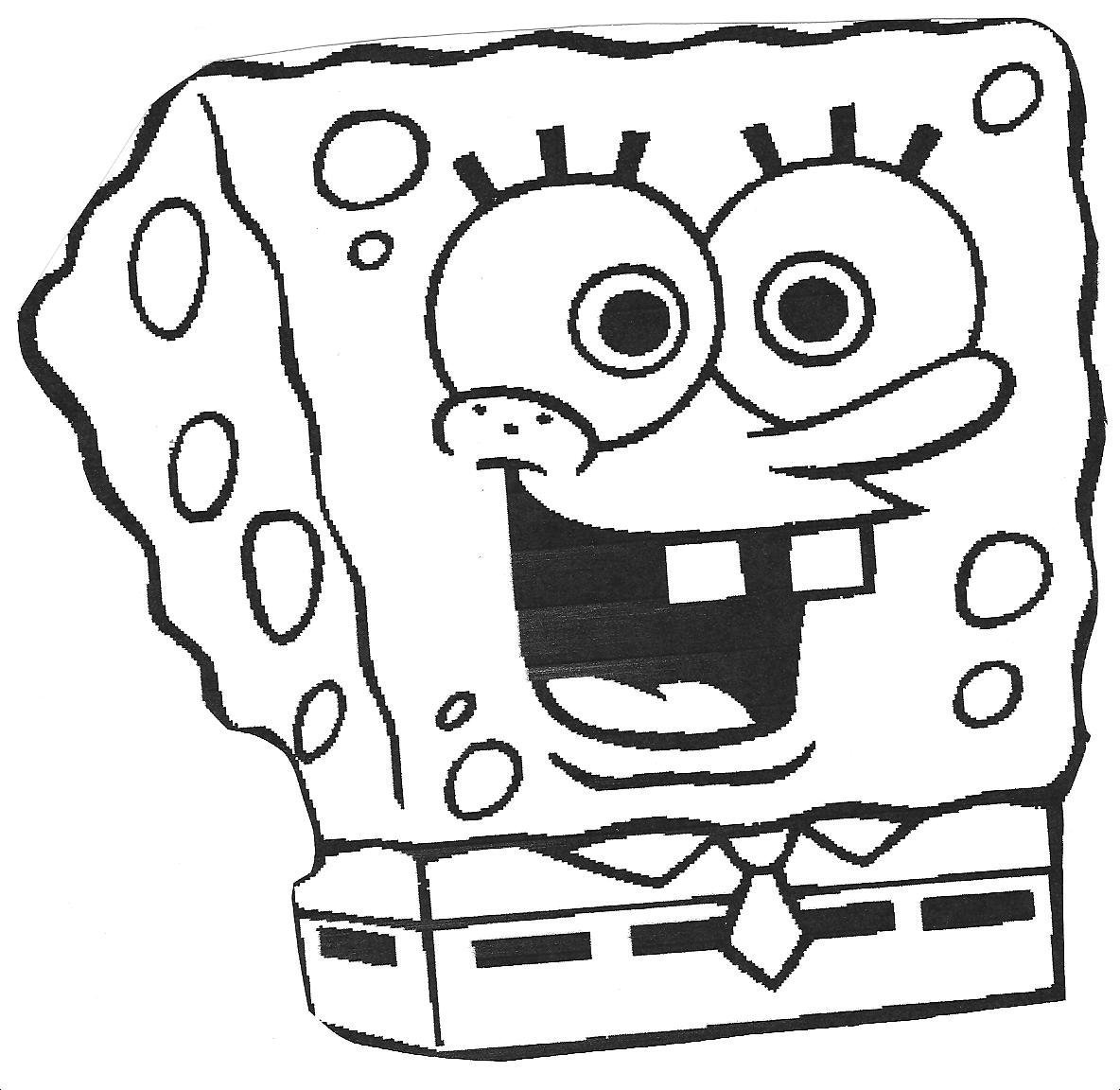 Губка Боб карандашом