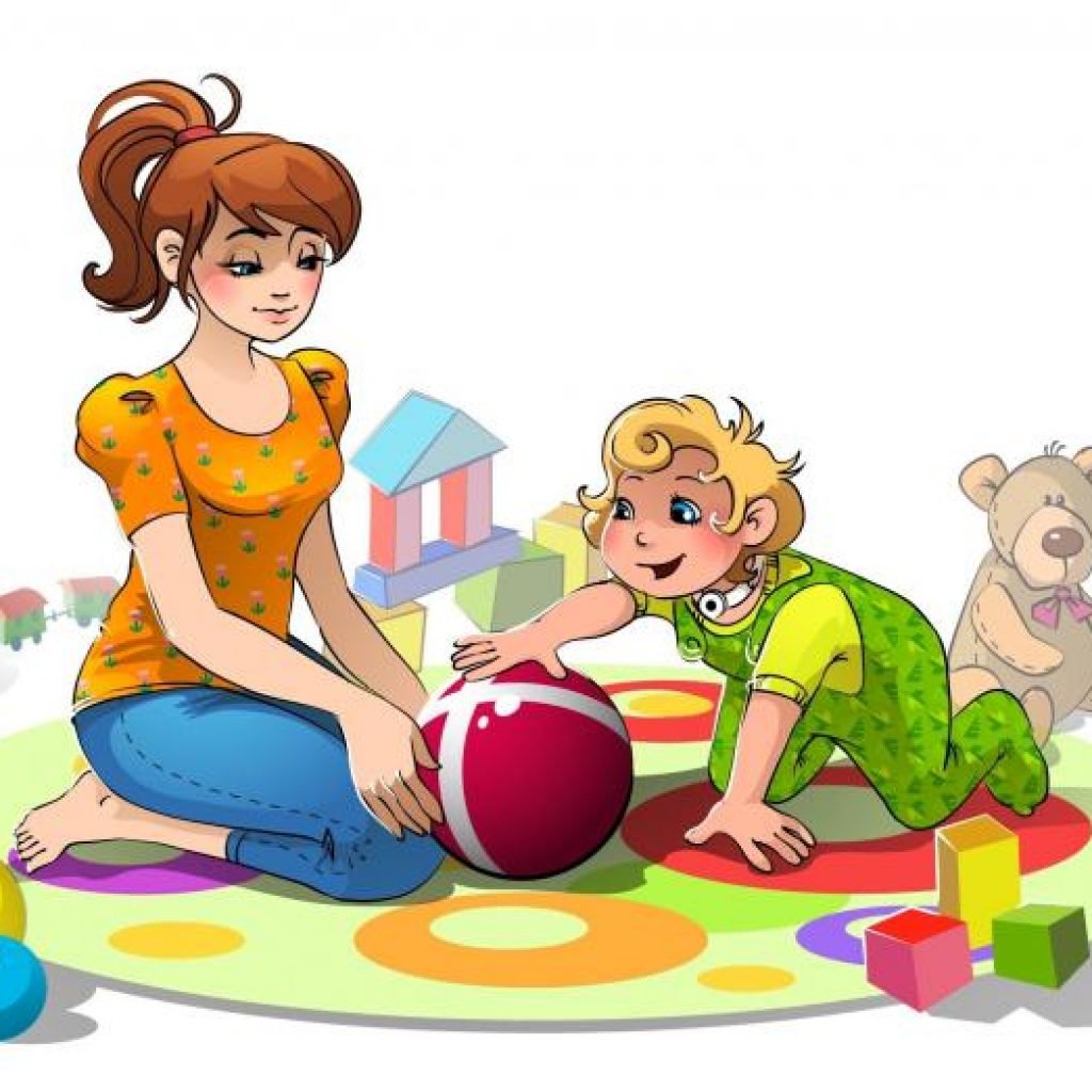 Присмотр за детьми рисунок