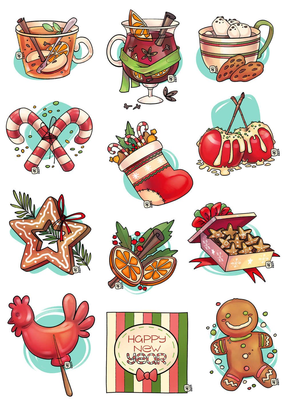 Новогодние Стикеры