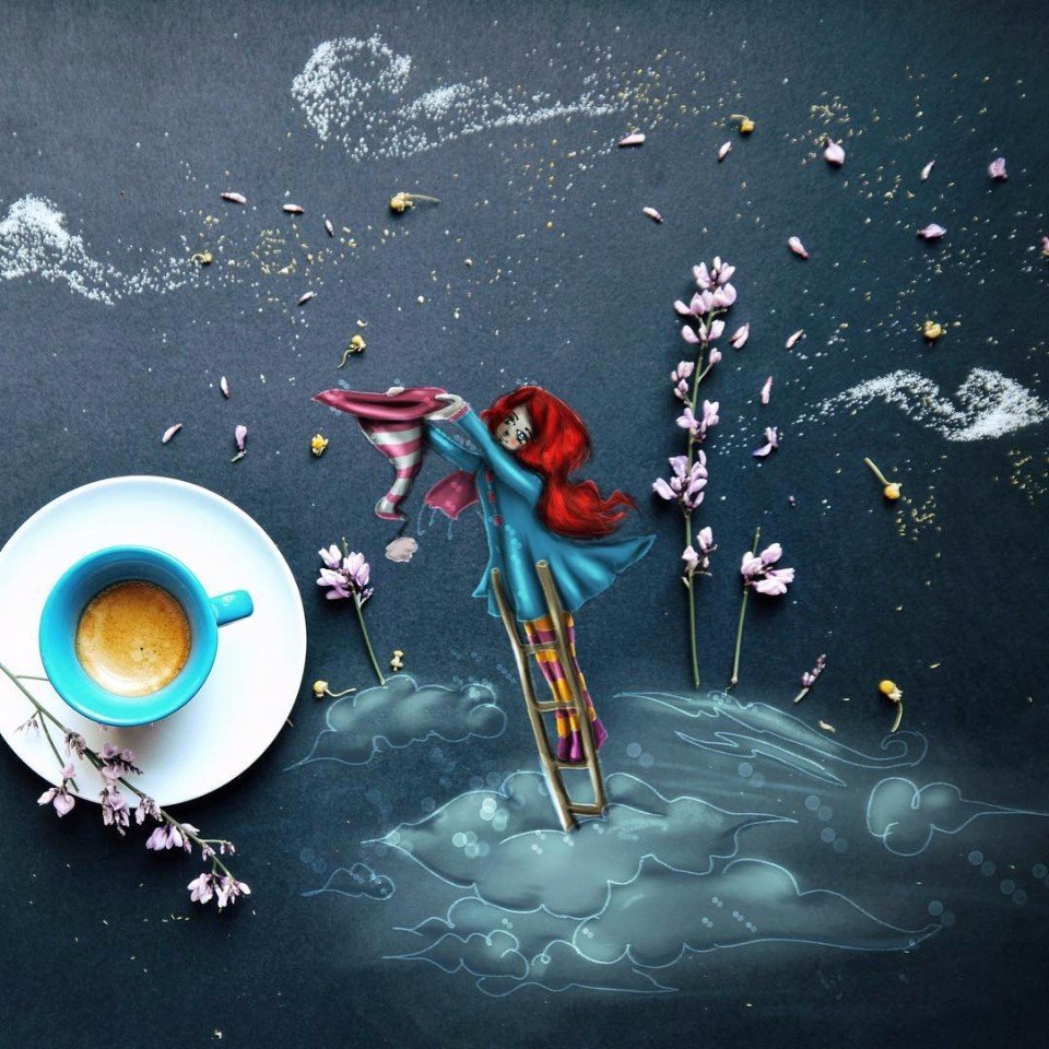 Итальянская художница Cinzia Bolognesi утро