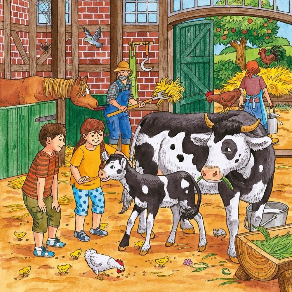Сюжетная картина на ферме