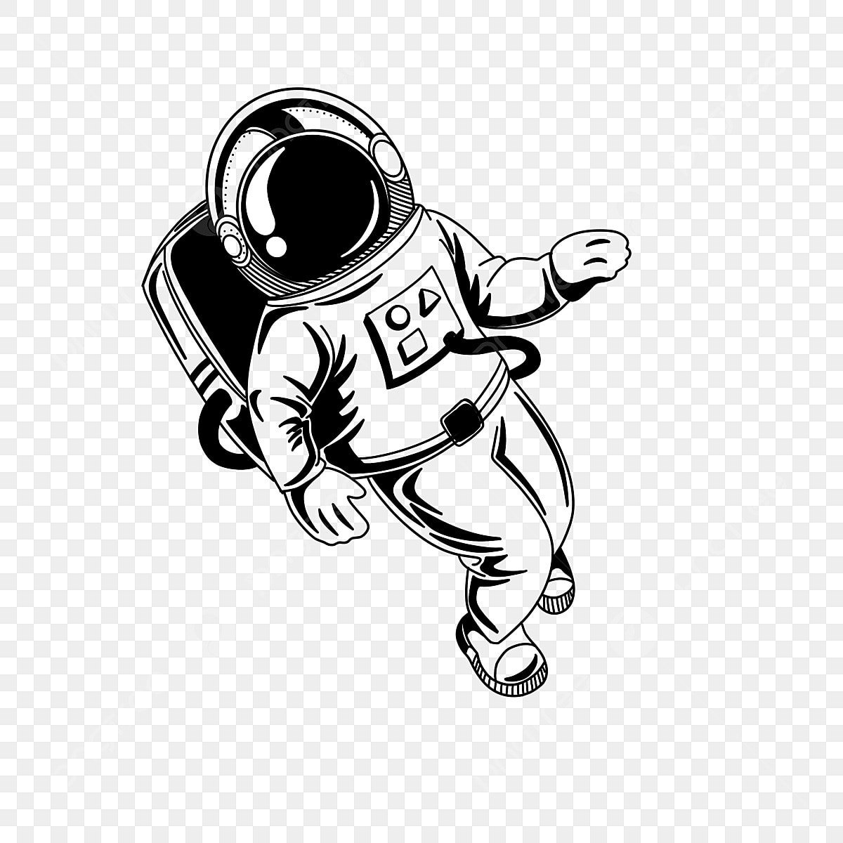 Космонавт арт рисунок