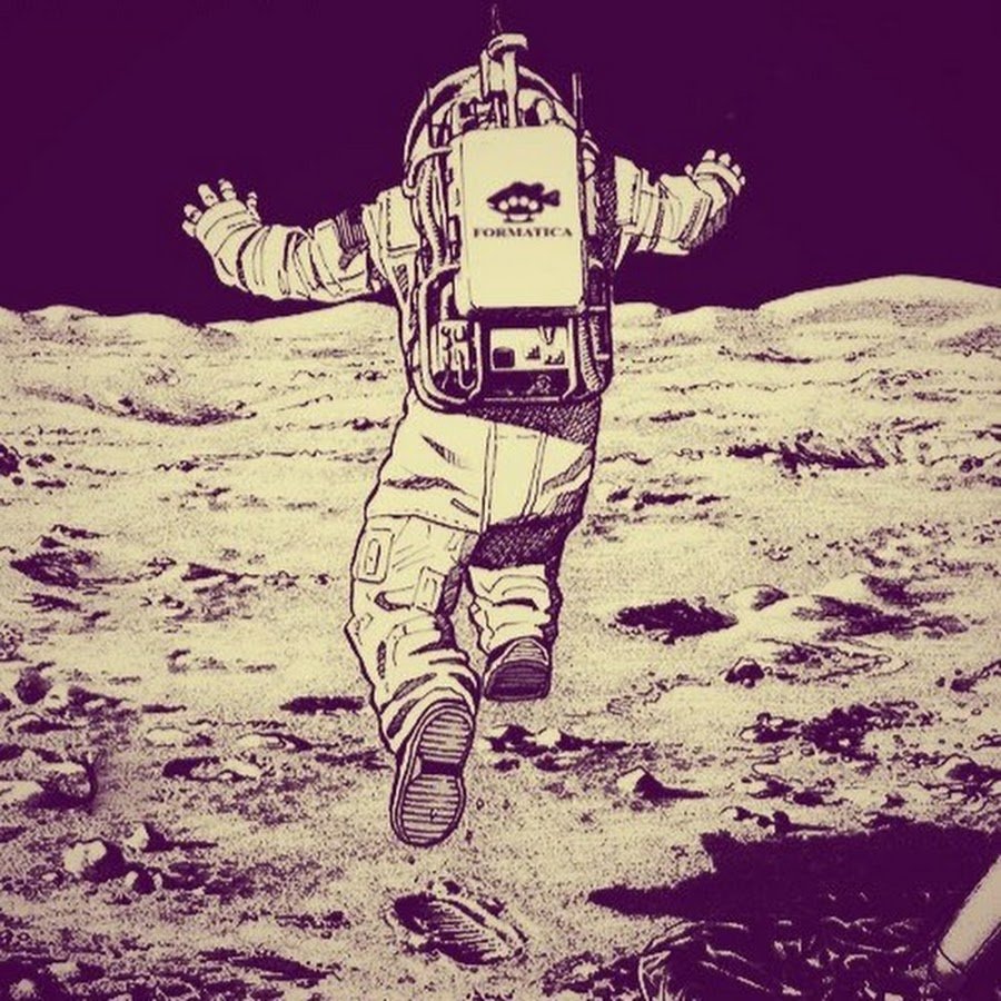 Космонавт сидит иллюстрация