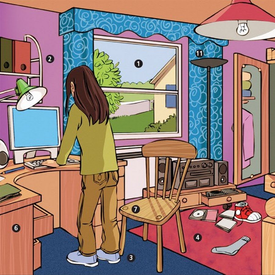 Картинка комнаты для описания