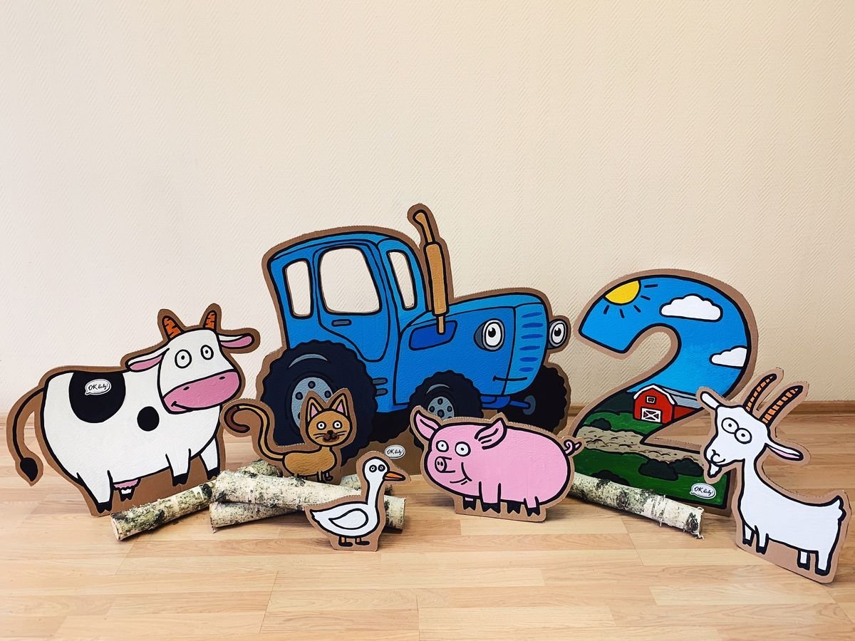 Трактор рисунок контур