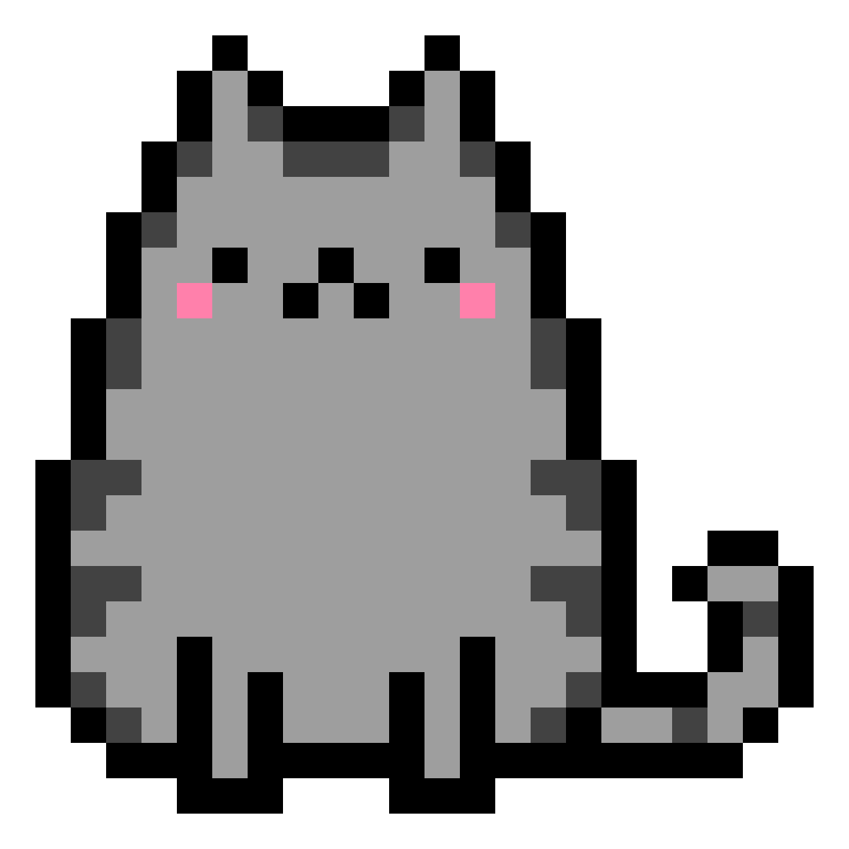 Пиксельный котик