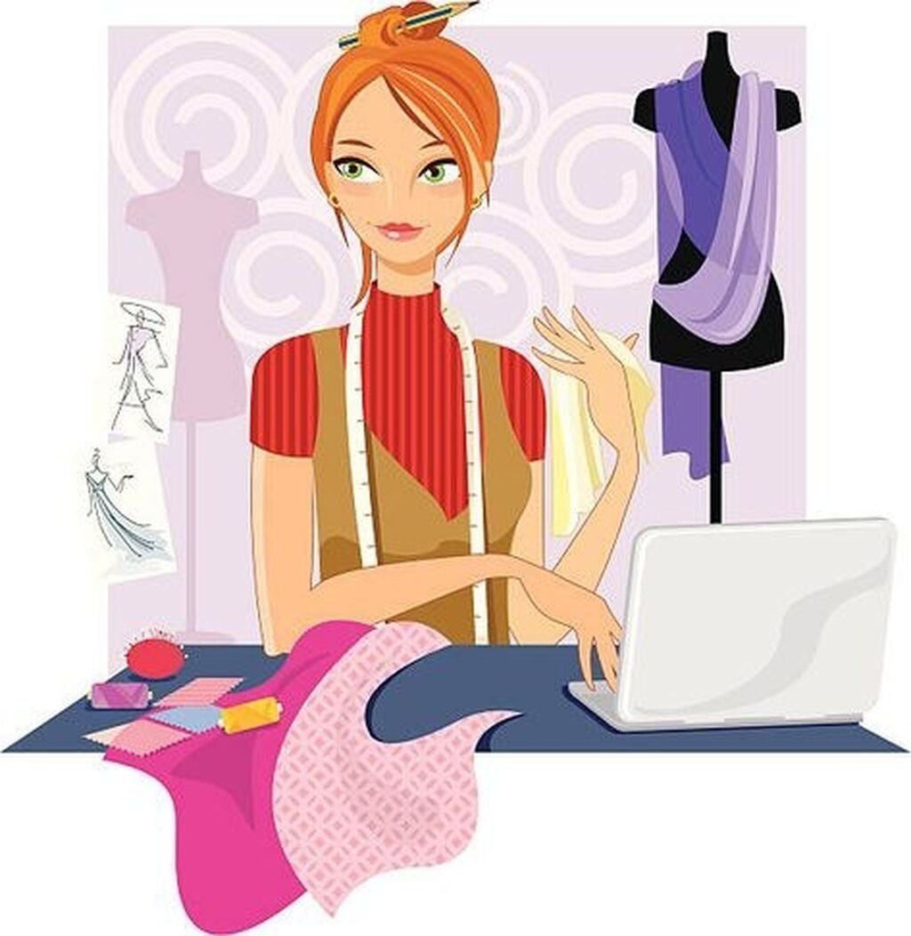 Дизайнер мультяшная картинка