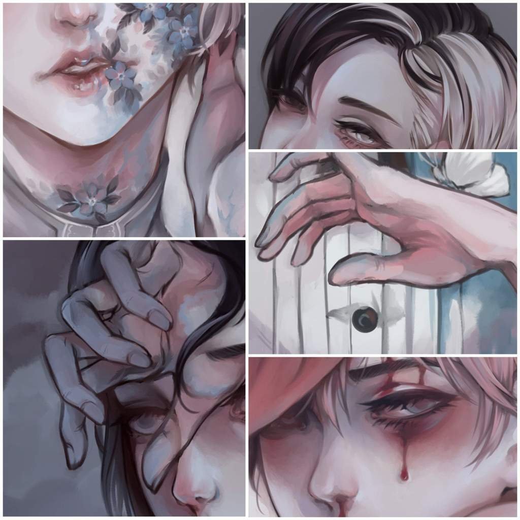 Девушка с каре рисунок