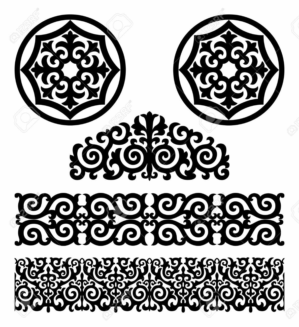 Узбекские узоры для рисования