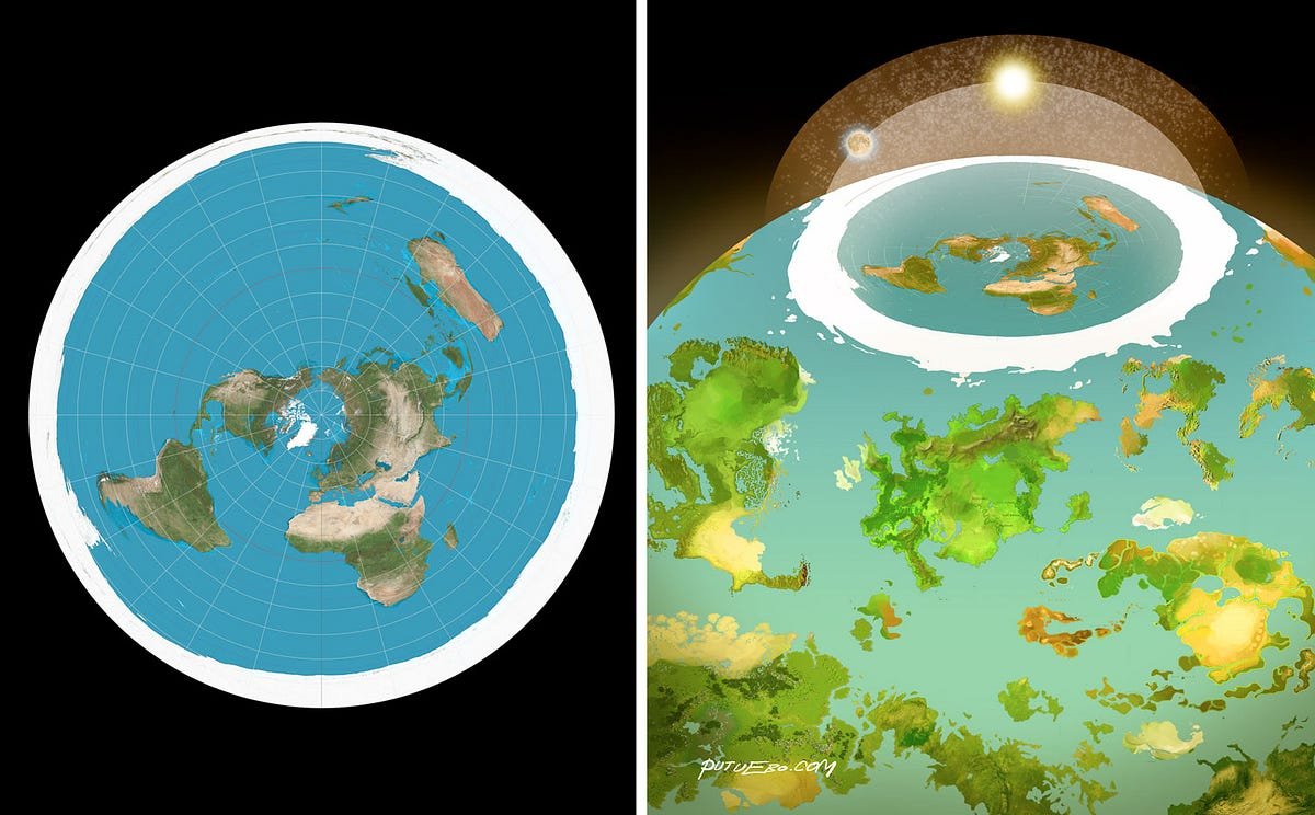 Карта ООН плоская земля