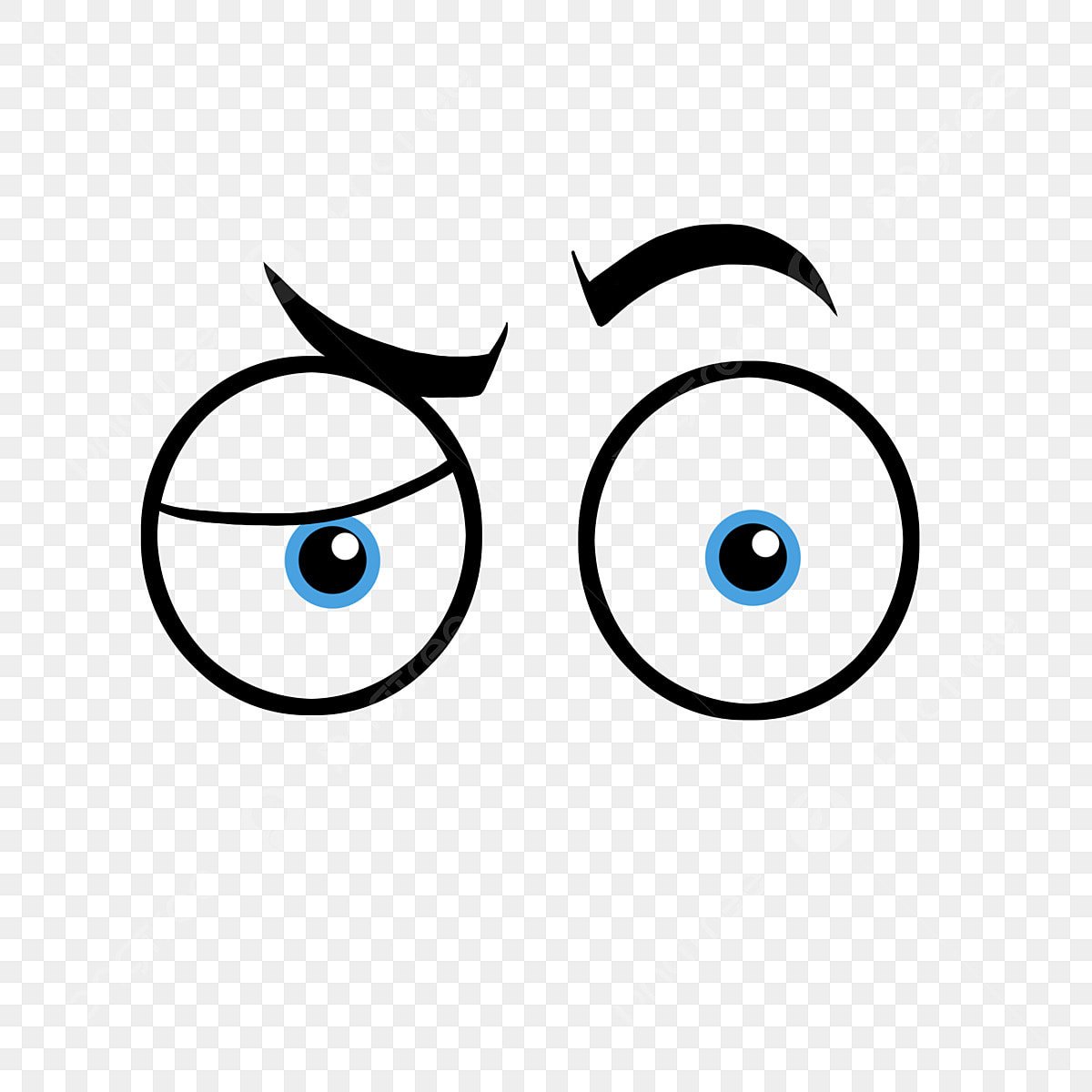 Смешные круглые глаза