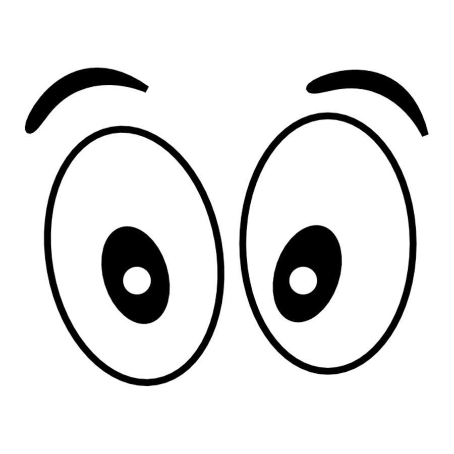 Гигантские глаза мультяшные