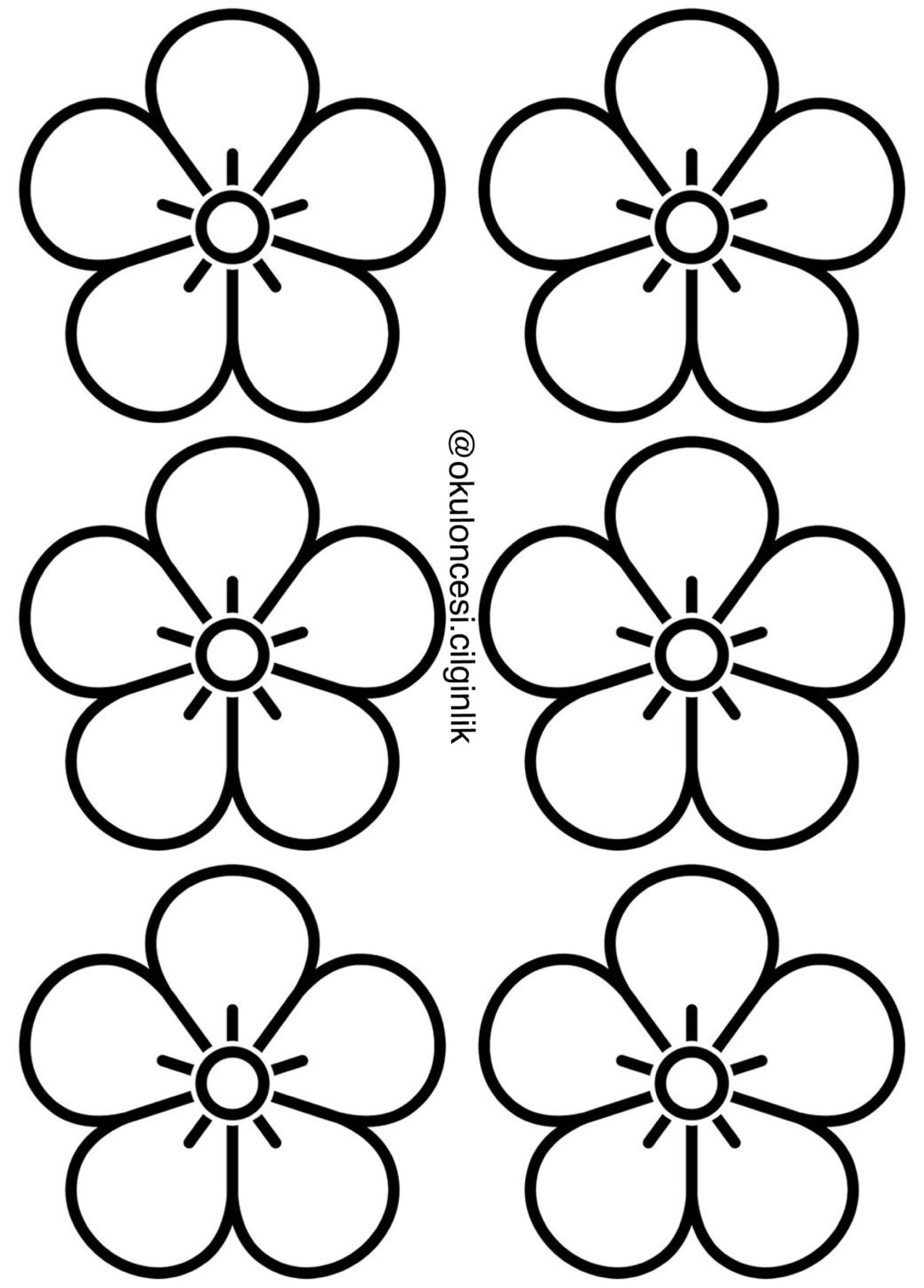 Простые цветы для вырезания