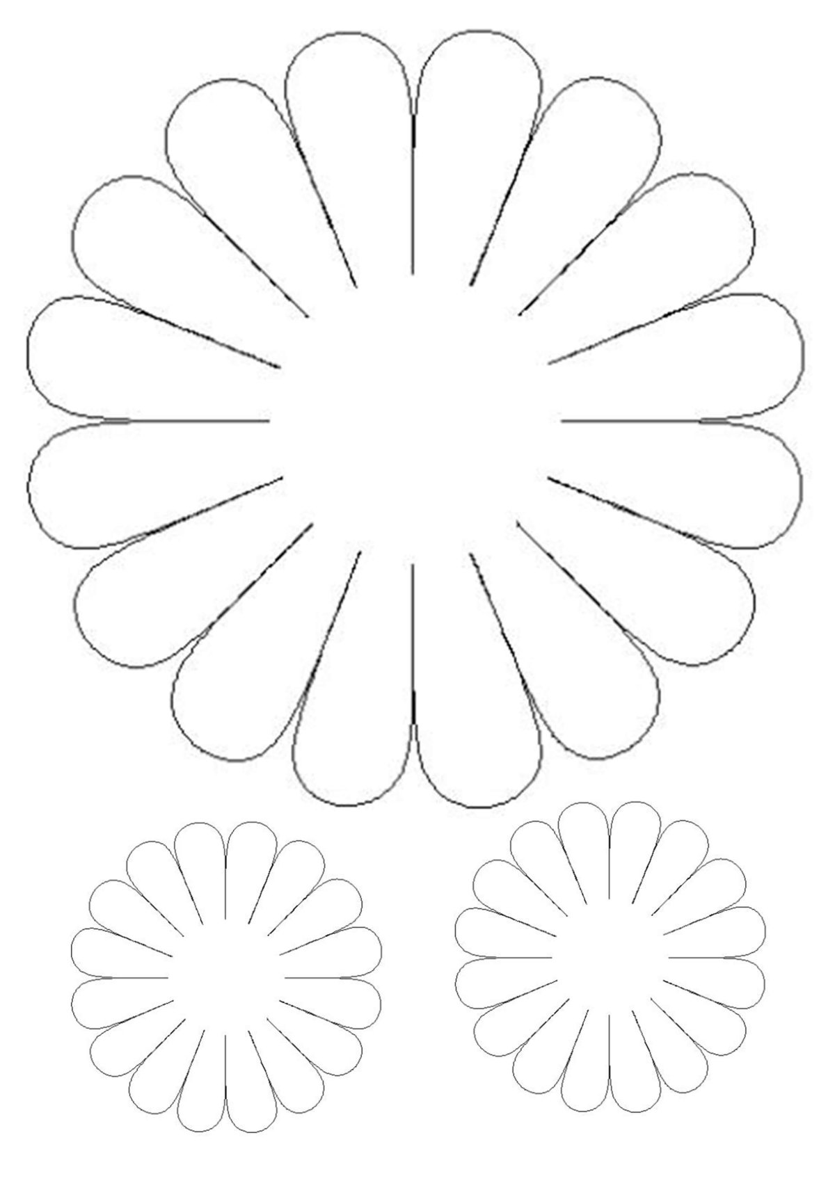 Ромашка шаблон