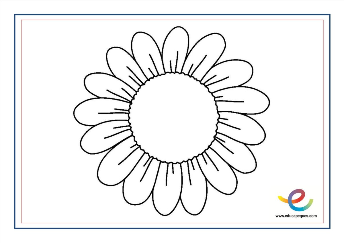 Трафарет ромашки