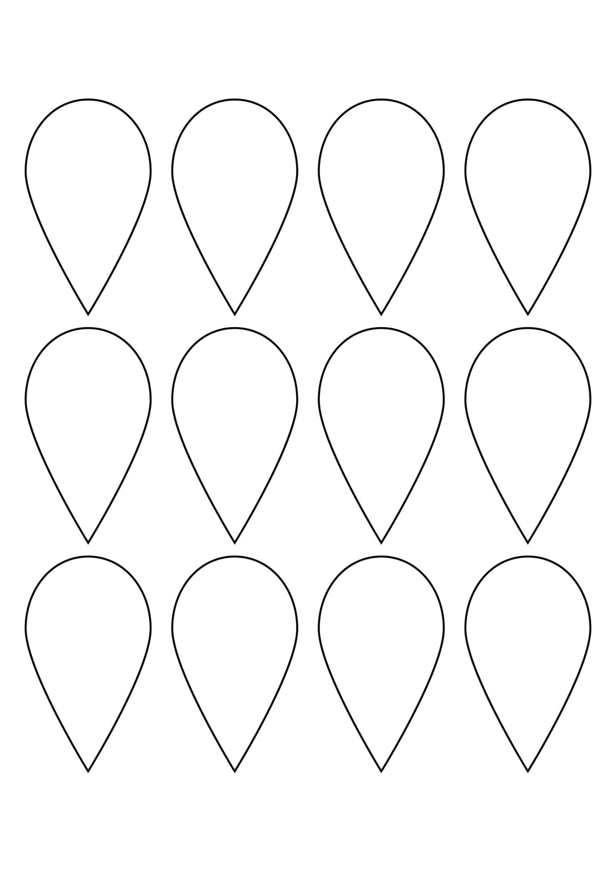 Трафарет лепестков