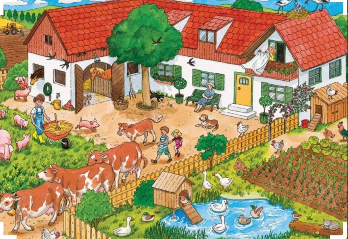 Картина ферма для детей