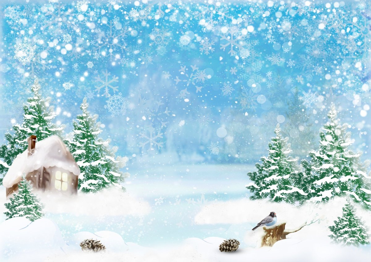 Сказочный зимний лес для детей