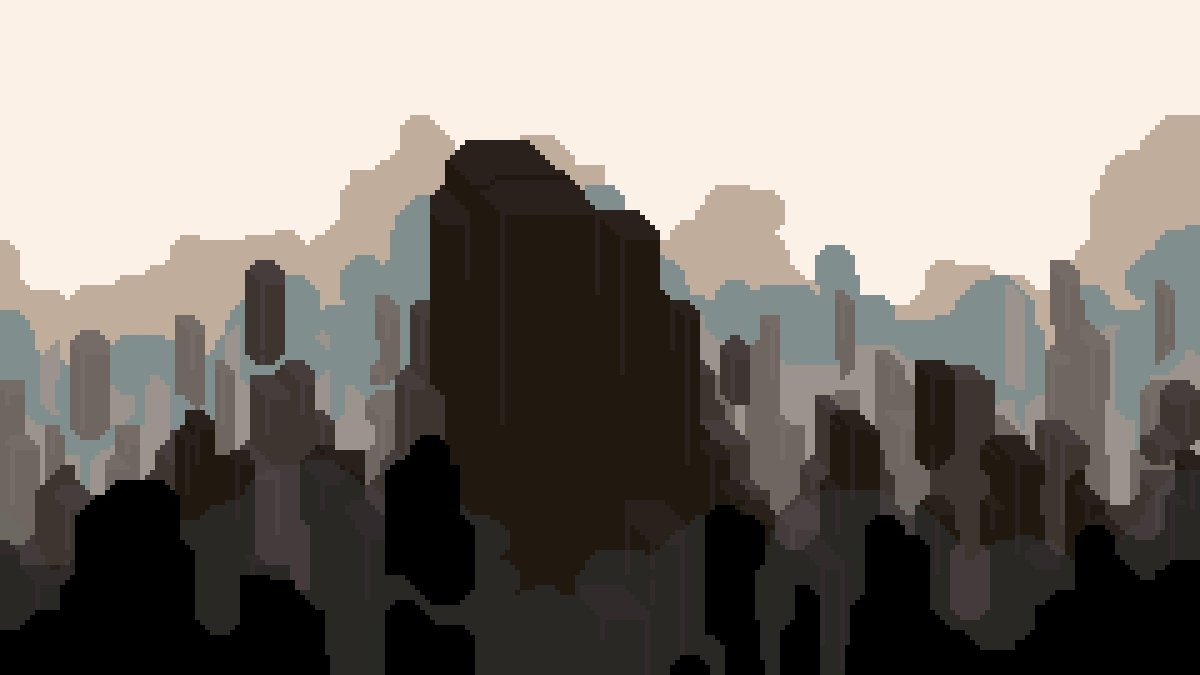 Пиксельная гора