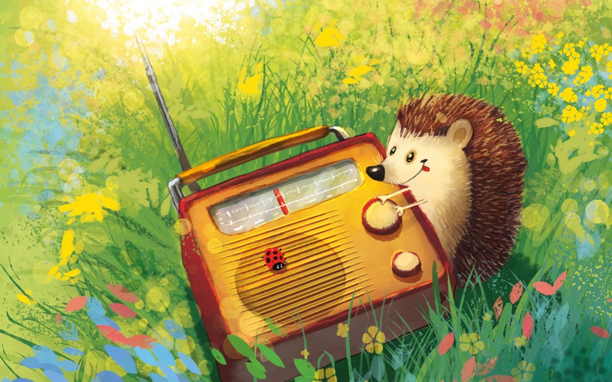 Фон с ежиками