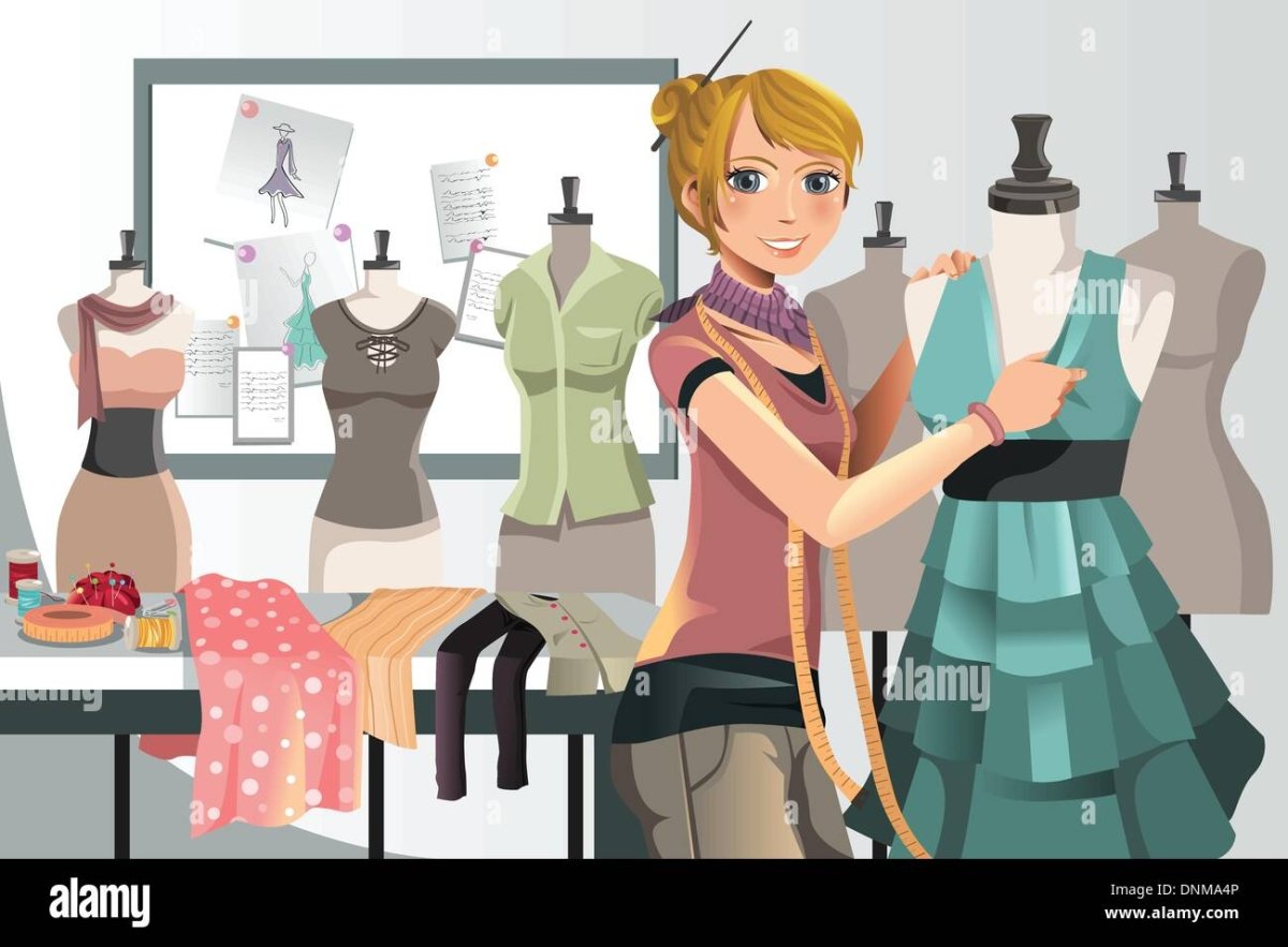 Модельер мультяшный