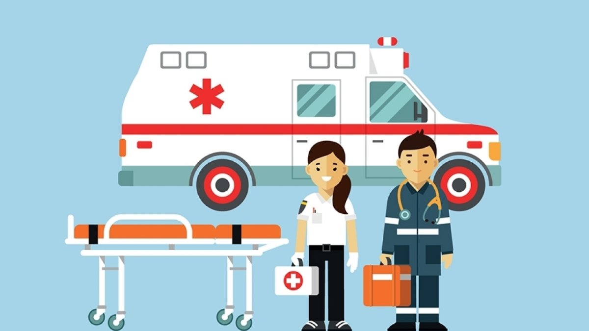 Врач скорой помощи вектор