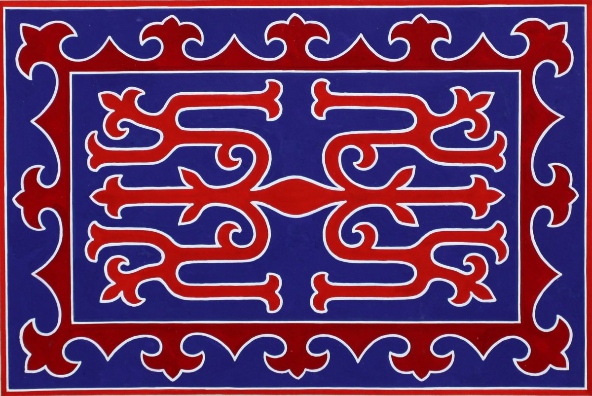 Калмыцкий орнамент ковер