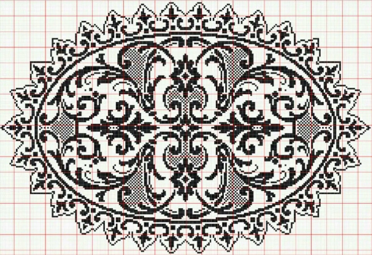 Казахский орнамент в полосе