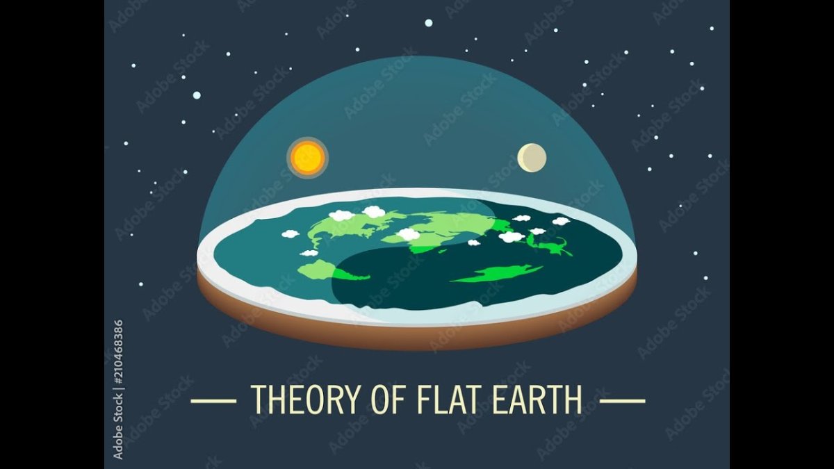Плоская земля 3д модель