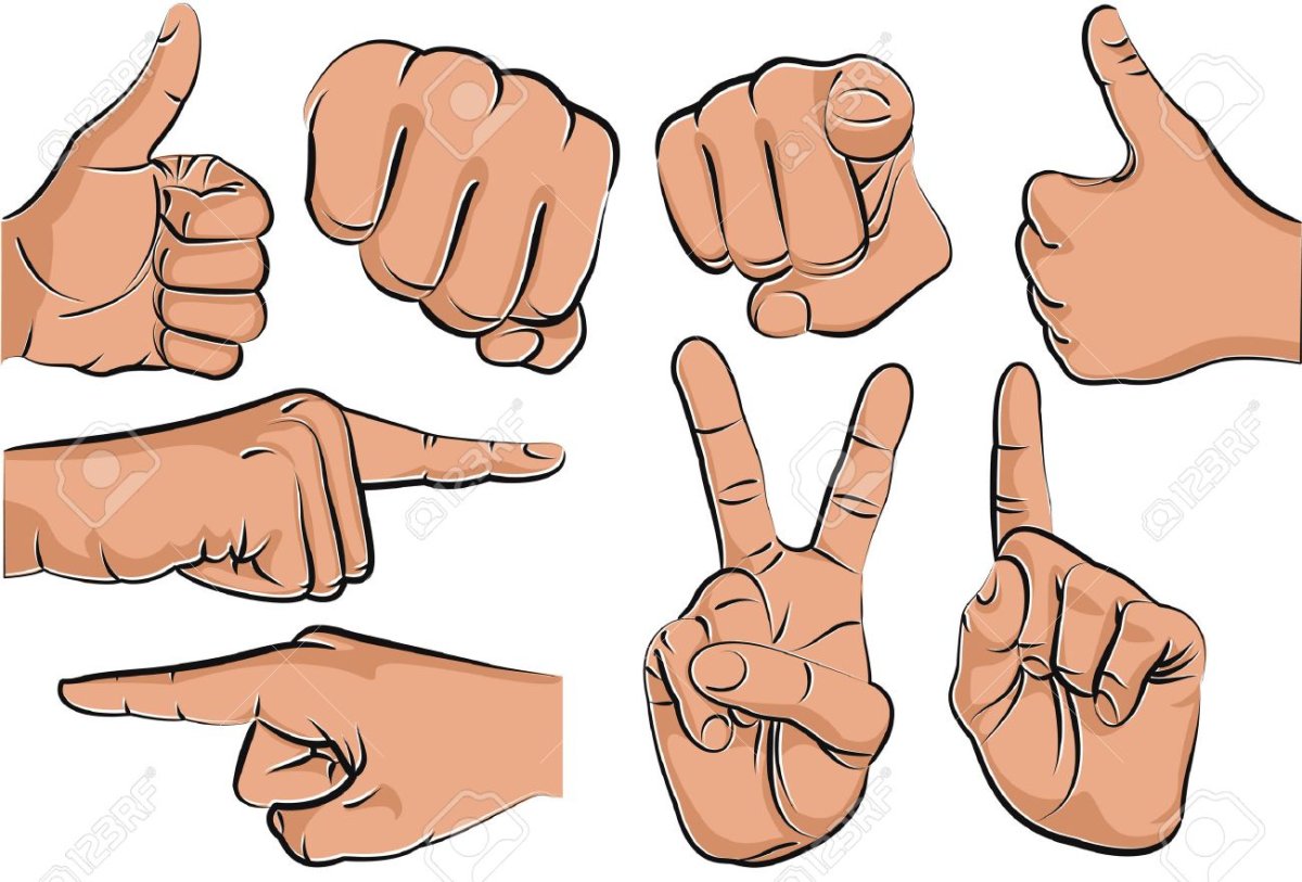 Жесты нарисованные