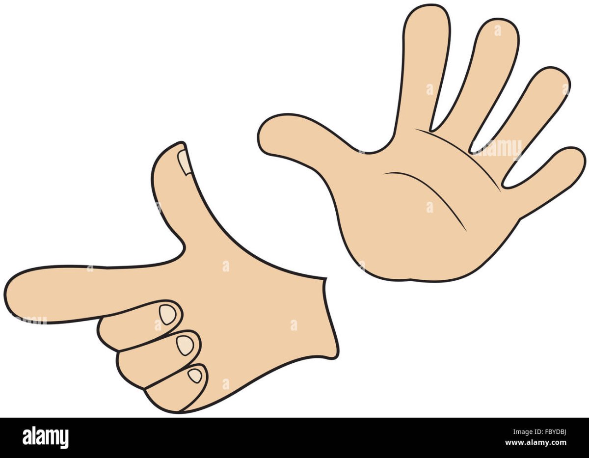 Ладони мультяшные