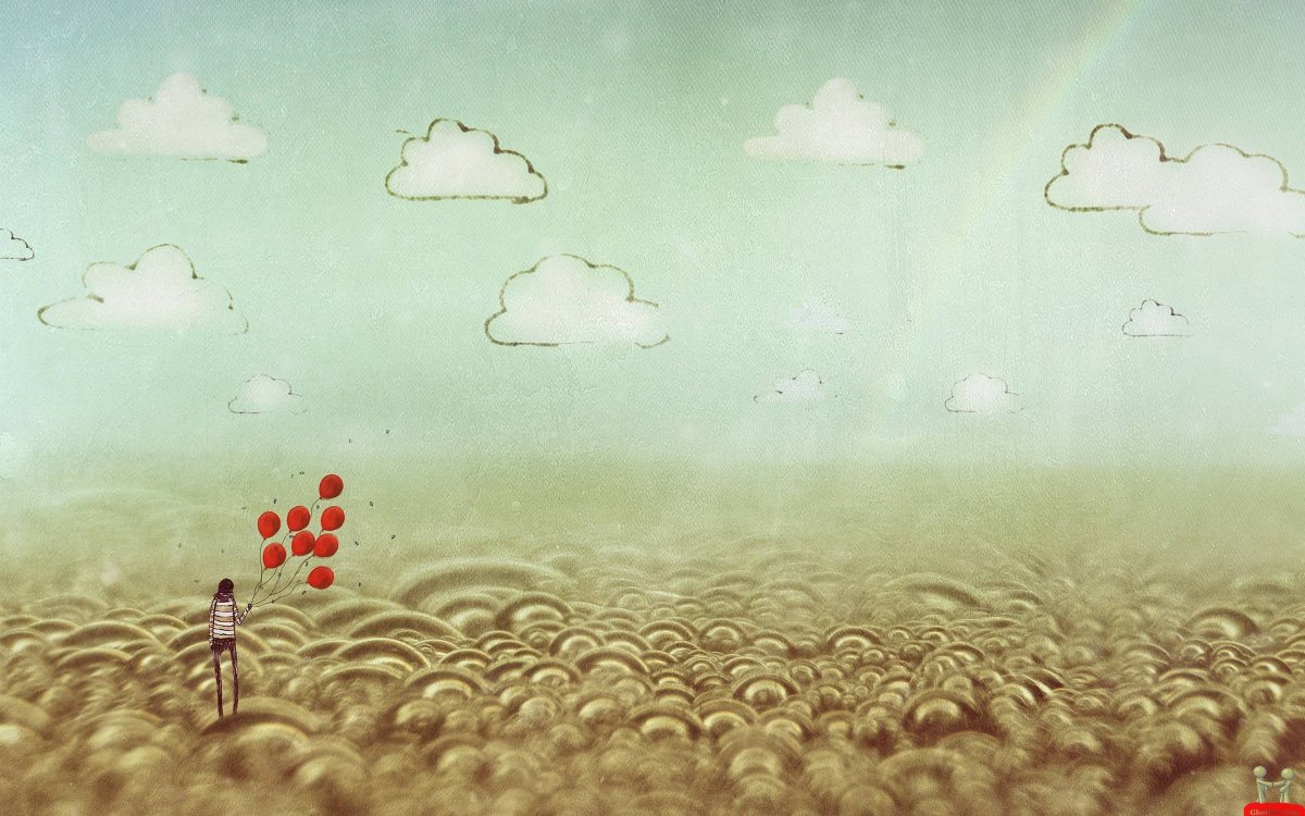 Фон мечтательный