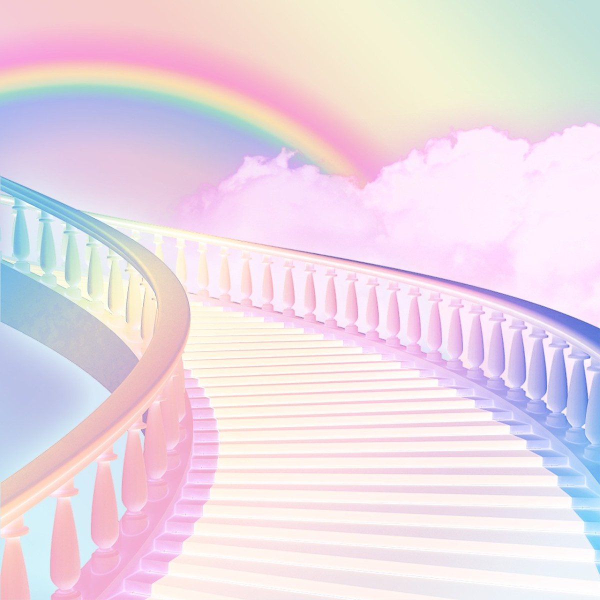 Нежные радужные фоны