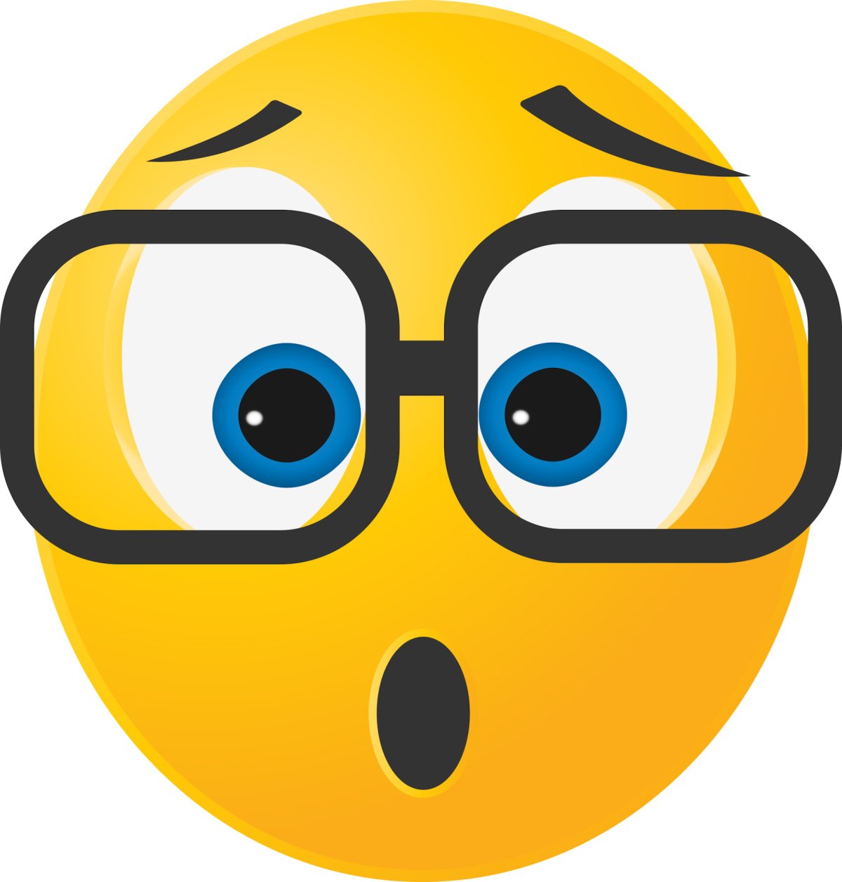 Удивленный смайлик