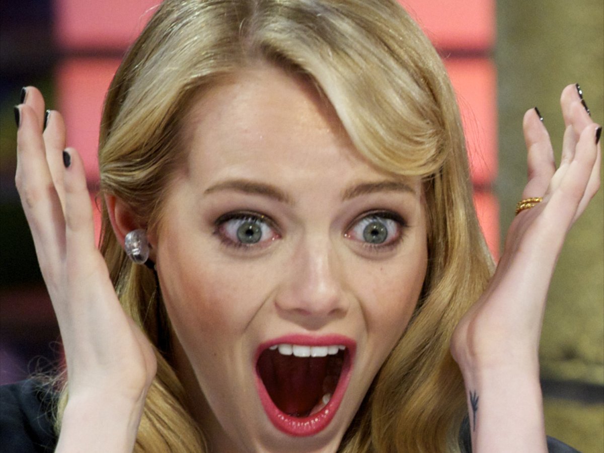 Эмма Стоун удивление