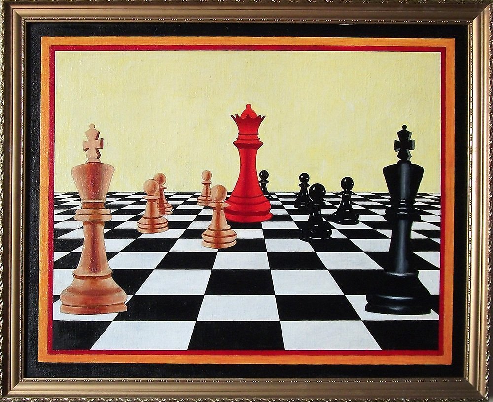 Шахматы в живописи художника Бурмина Виктора