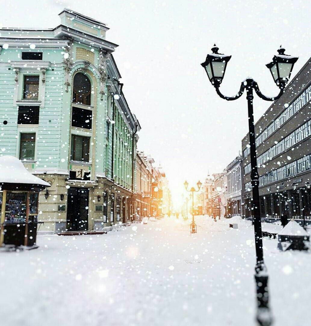 Казань зимой утром