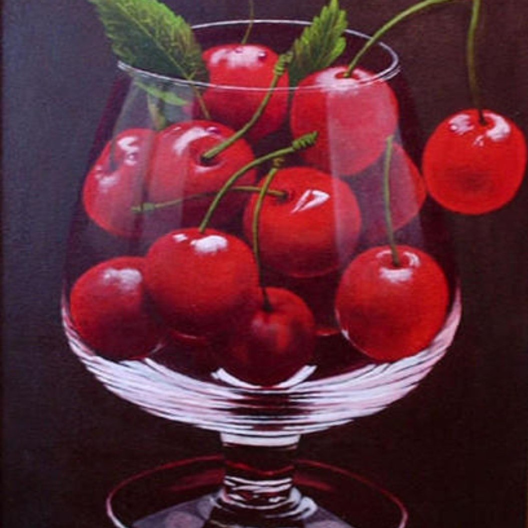 Ваза с вишней