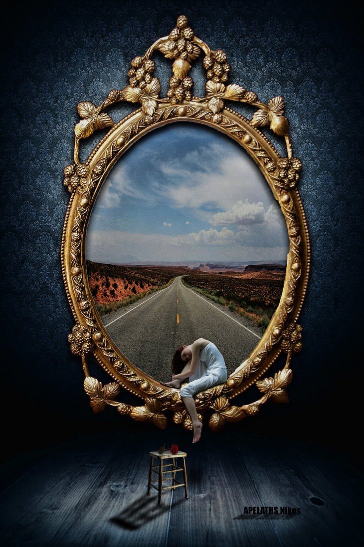 («Отражение в зеркале», 1840